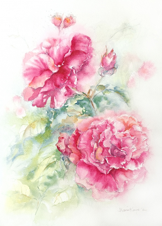 Full Bloom (26cm x 36cm)